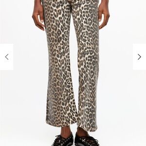 Leopard Print Flared Pants